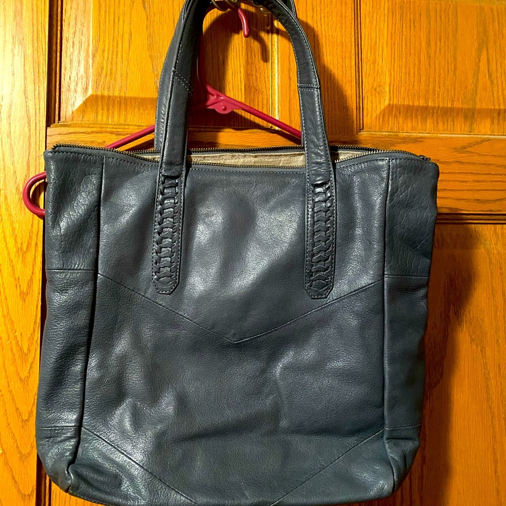 Day & Mood Leather grey tote - see last two pictures for measurements.